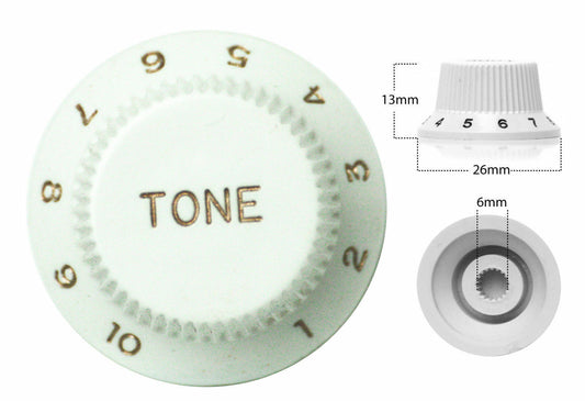 Strat Style Control Tone Knob For Electric Guitar