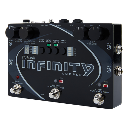 Pigtronix Infinity Looper – Dual Stereo Looper with MIDI & USB