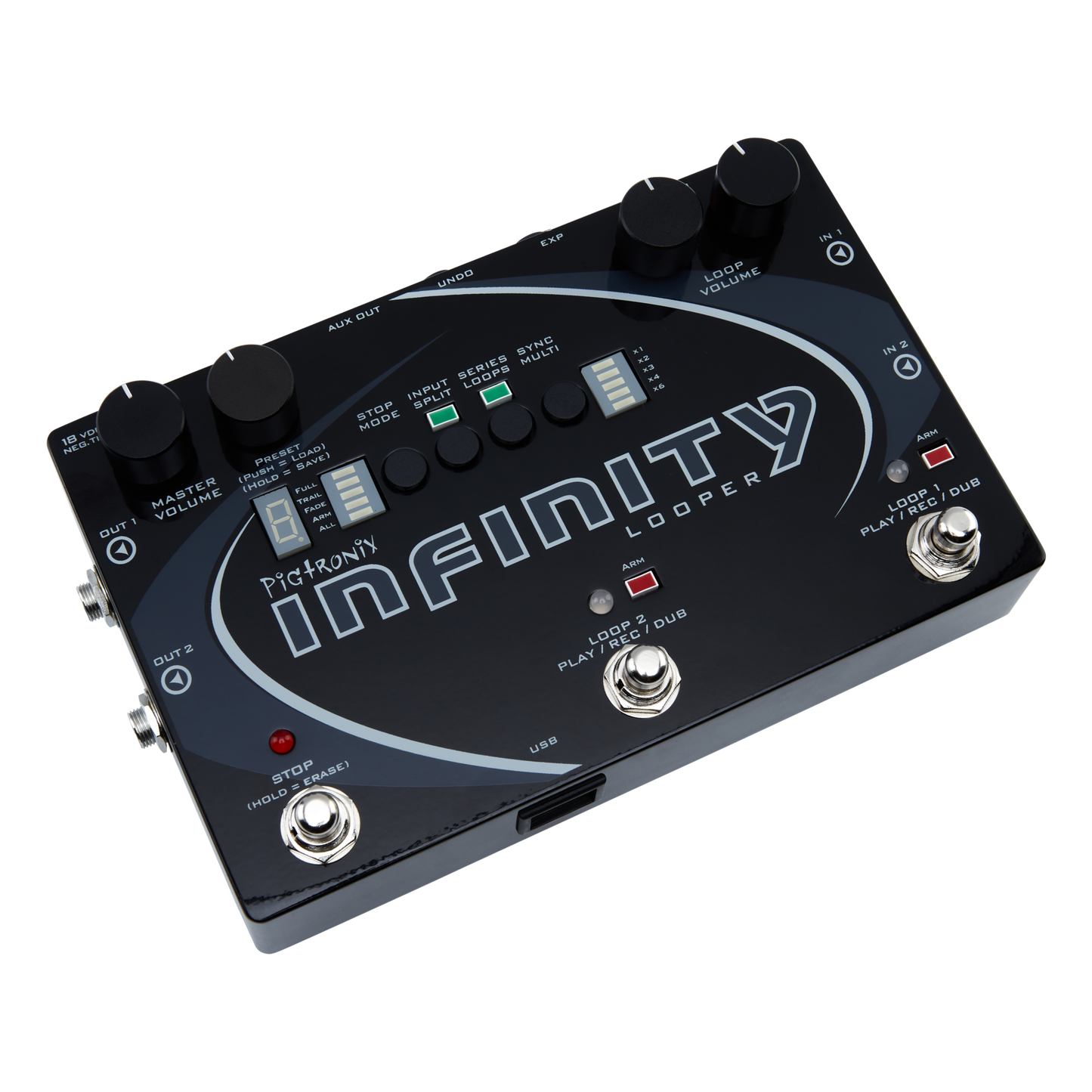 Pigtronix Infinity Looper – Dual Stereo Looper with MIDI & USB