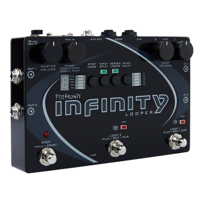 Pigtronix Infinity Looper – Dual Stereo Looper with MIDI & USB