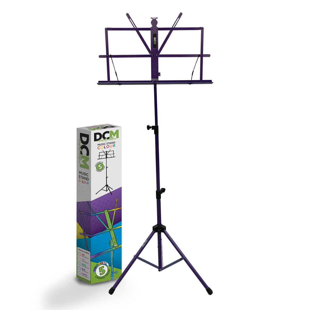 DCM BS01-PU Music Stand Purple inc Carry  Bag