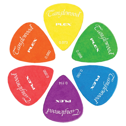 Tanglewood TWPP3 Plex Picks Pack of 12 .073 Yellow