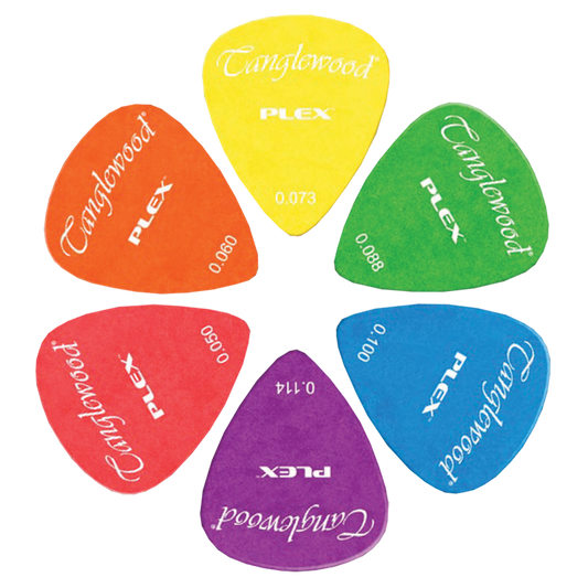 Tanglewood TWPP3 Plex Picks Pack of 12 .073 Yellow