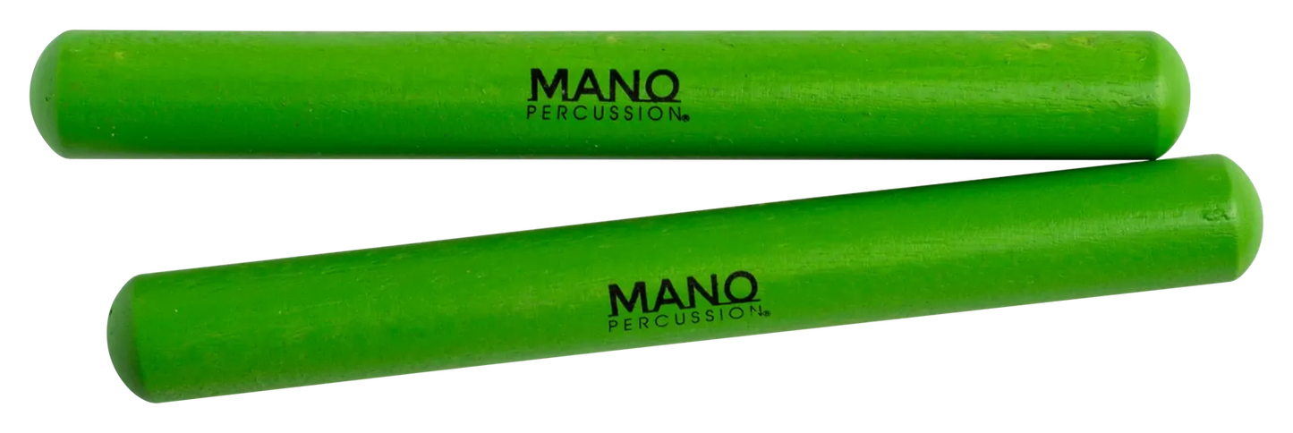 Mano Percussion 6 Inch Coloured Claves - Green Har