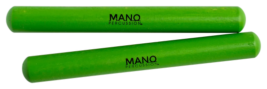 Mano Percussion 6 Inch Coloured Claves - Green Har