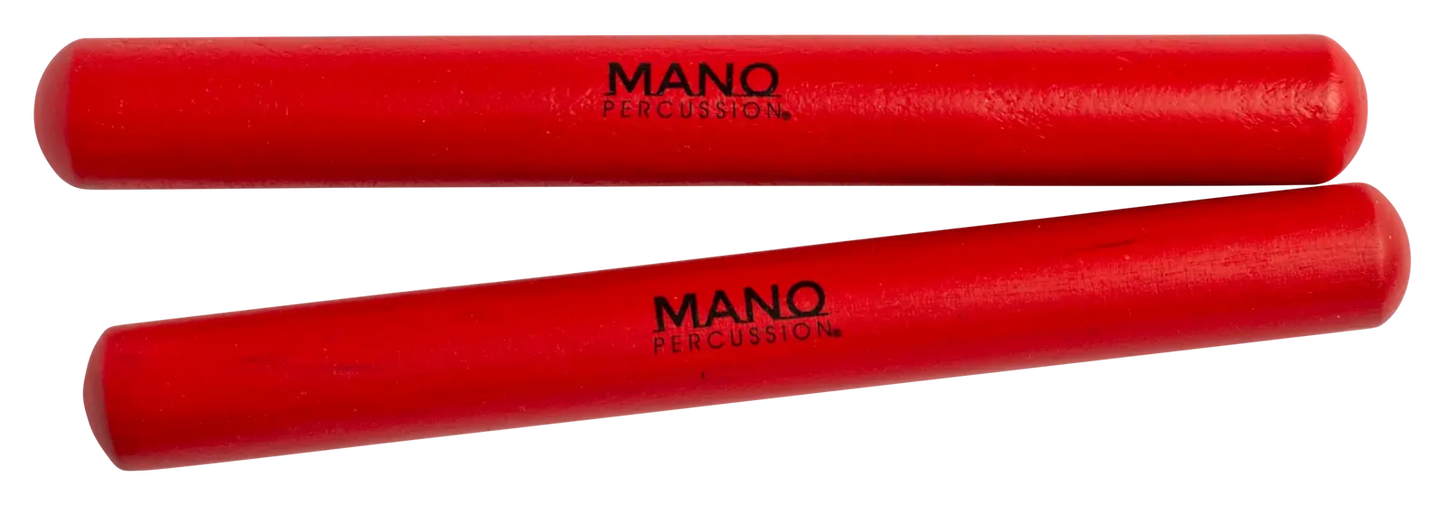 Mano Percussion 6 Inch Red Hardwood Claves