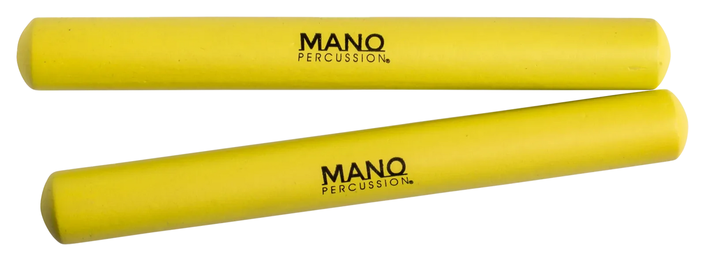 Mano Percussion 6 Inch Yellow Hardwood Claves