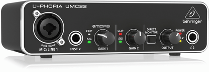Behringer U-phoria Umc22 Interface (10 Per Carton)