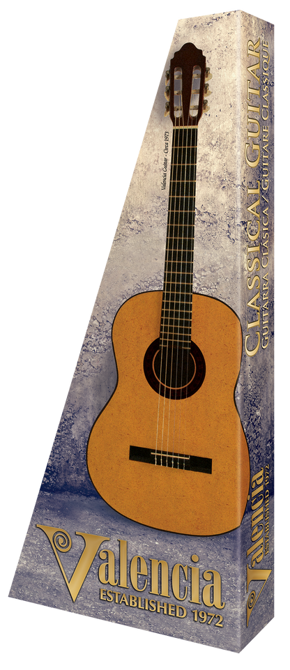 Valencia VC204HL Classical Guitar - Hybrid, Thin Neck - Left Hand