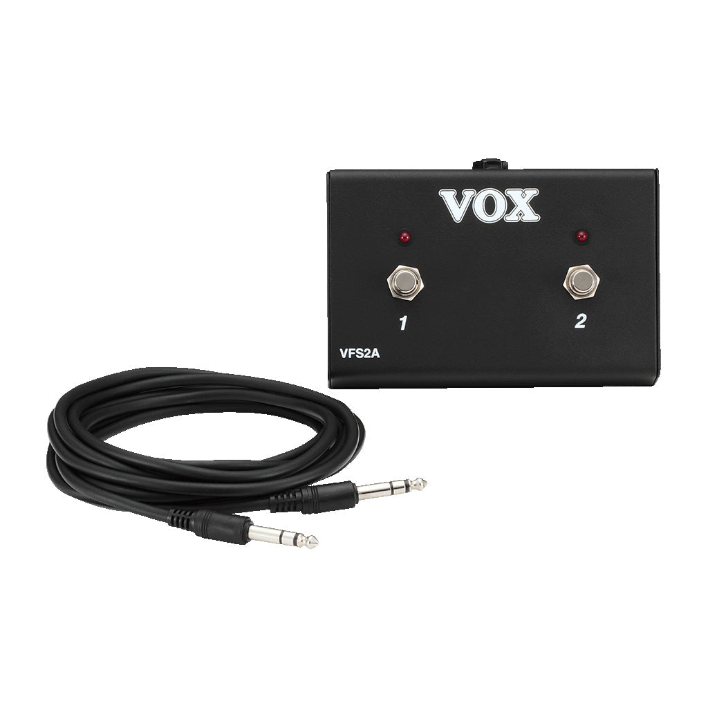 Vox VFS2A 2-Button Footswitch w/LED indicators + Cable