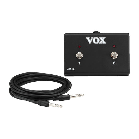 Vox VFS2A 2-Button Footswitch w/LED indicators + Cable