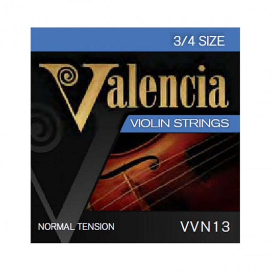 Valencia VVN13 3/4 Set Violin Strings - Steel Ball