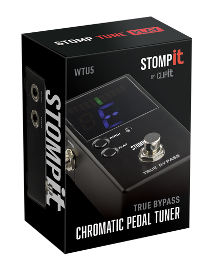 Stomp It by Clip It Pedal guitar tuner