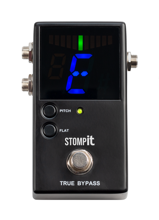 Stomp It by Clip It Pedal guitar tuner