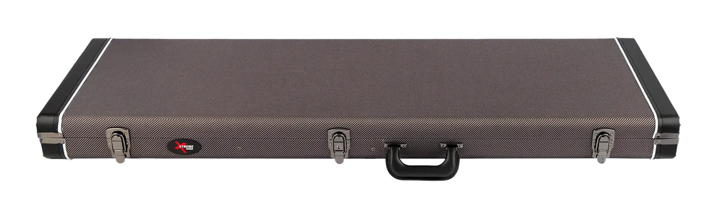 Xtreme XC621G Vintage Style Rectangular Bass Case in Vintage Grey Tweed