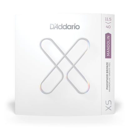 D'Addario XSM11540, XS Mandolin Phosphor Bronze, Custom Medium, 11.5-40