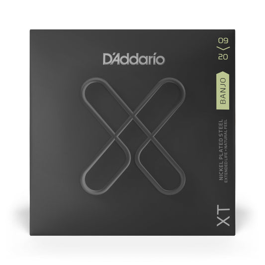 DAddario XTJ0920 XT Nickel Plated Steel Banjo Stringsl, Light, 09-20