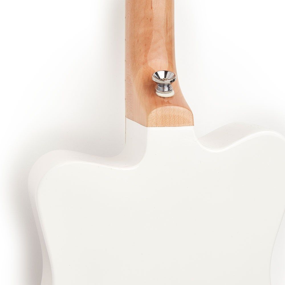 Loog Mini White + Accessory Pack (winder, picks, strings, flash cards)