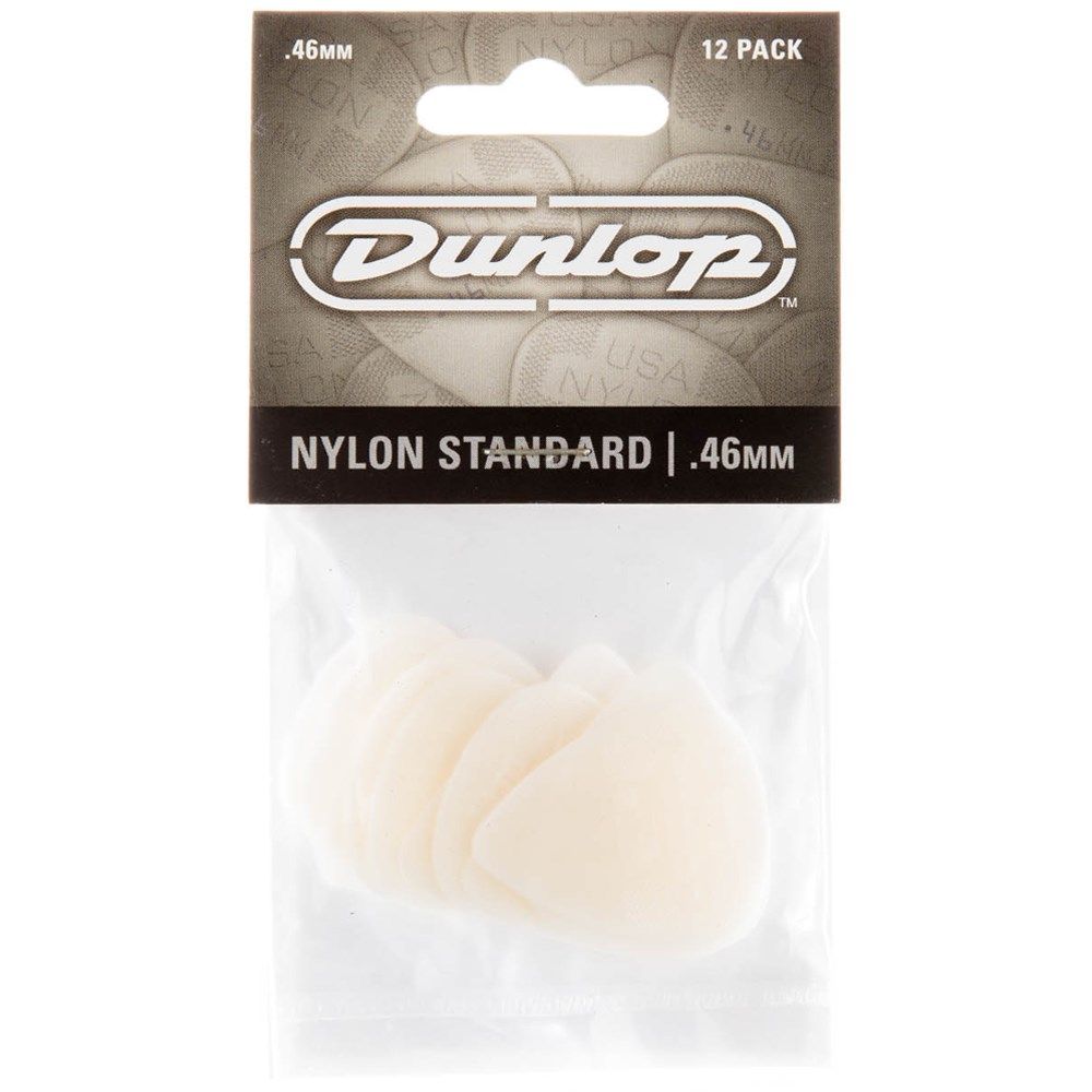 Dunlop Nylon Guitar Pick Pack - 0.46mm - 12 picks
