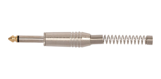 AMS 3735 6.3mm Jack Plug Mono Nickel Gold Tip