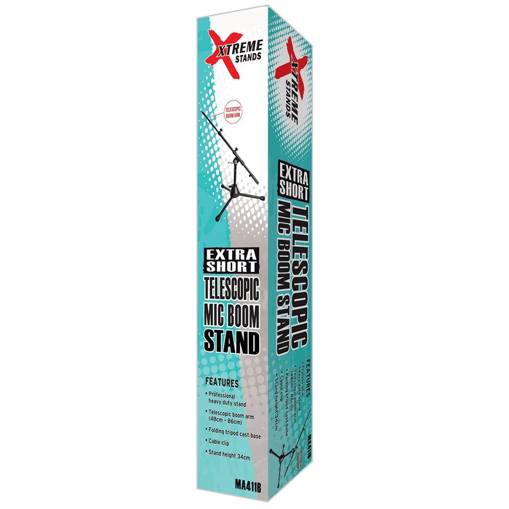 Xtreme MA411B Microphone short boom stand