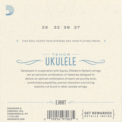 D'Addario EJ88T Nyltech Ukulele Strings Tenor