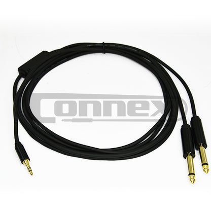AVE Connex CP-JMJS3 3.5mm to Dual 6.35mm Jack AUX Cable 3m