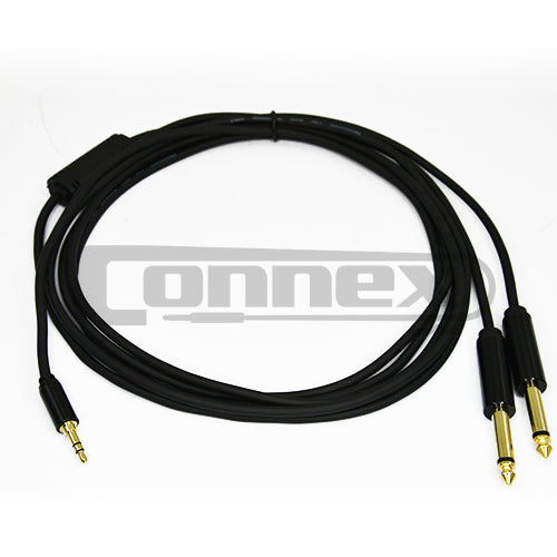 AVE Connex CP-JMJS3 3.5mm to Dual 6.35mm Jack AUX Cable 3m