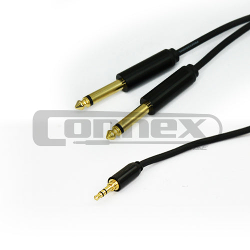 AVE Connex CP-JMJS3 3.5mm to Dual 6.35mm Jack AUX Cable 3m