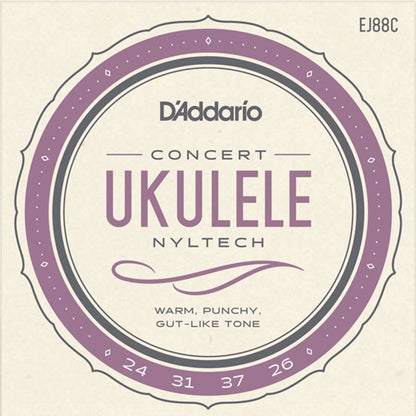 D'Addario EJ88C Nyltech Ukulele Strings Concert