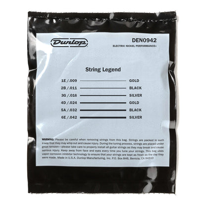 Dunlop DEN942 Electric Guitar Strings – Light 9-42