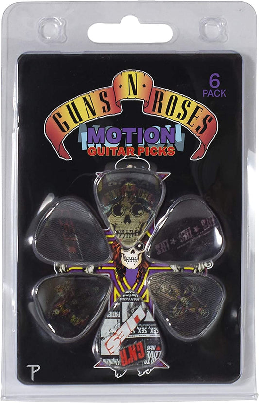 Perri's Guns N' Roses Variety 1 Licensed Motion Guitar Picks (6-Pack)