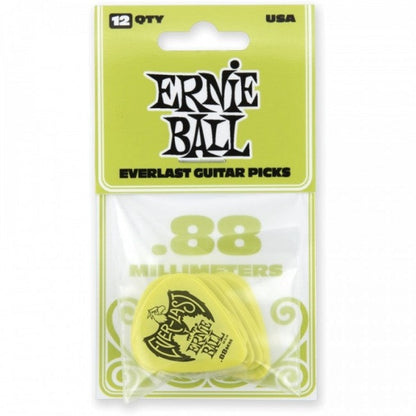 Ernie Ball .88mm Green Everlast Picks 12-PACK