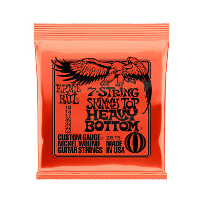 Ernie Ball Skinny Top Heavy Bottom Slinky 7-String Nickel Wnd Elec Guitar Strings 10 - 62