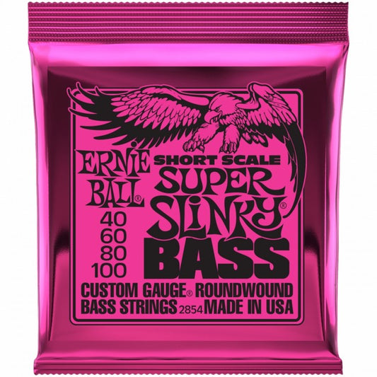 Ernie Ball Super Slinky Nickel Wound Short Scale Bass Strings - 45-100 Gauge