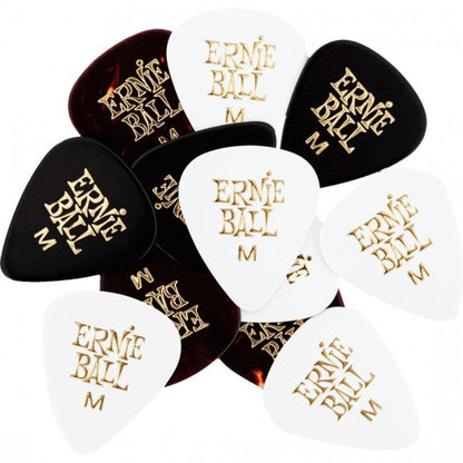 Ernie Ball Medium Assorted Color Cellulose Picks, bag of 12