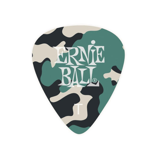 Ernie Ball Camouflage Cellulose Picks Thin 12-pack