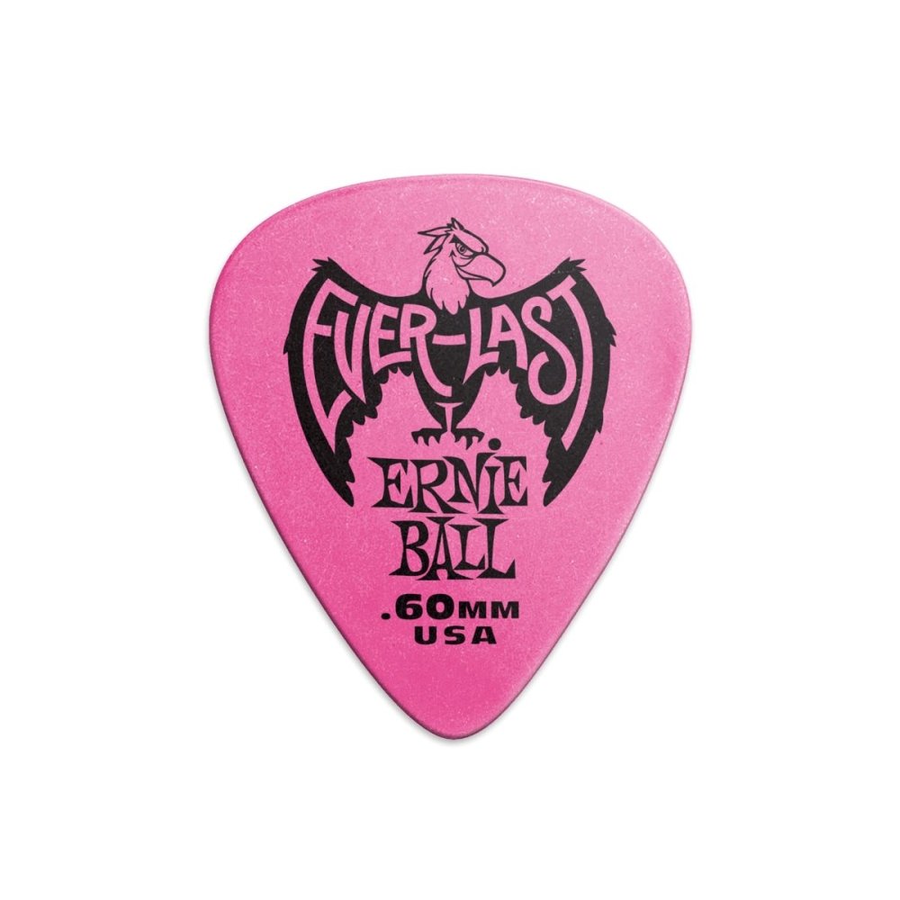 Ernie Ball .60mm Pink Everlast Picks 12-pack