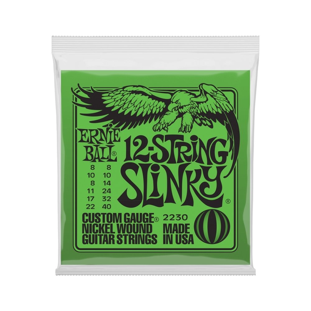 Ernie Ball Slinky 12-String Nickel Wound Electric Guitar Strings - 8-40 Gauge