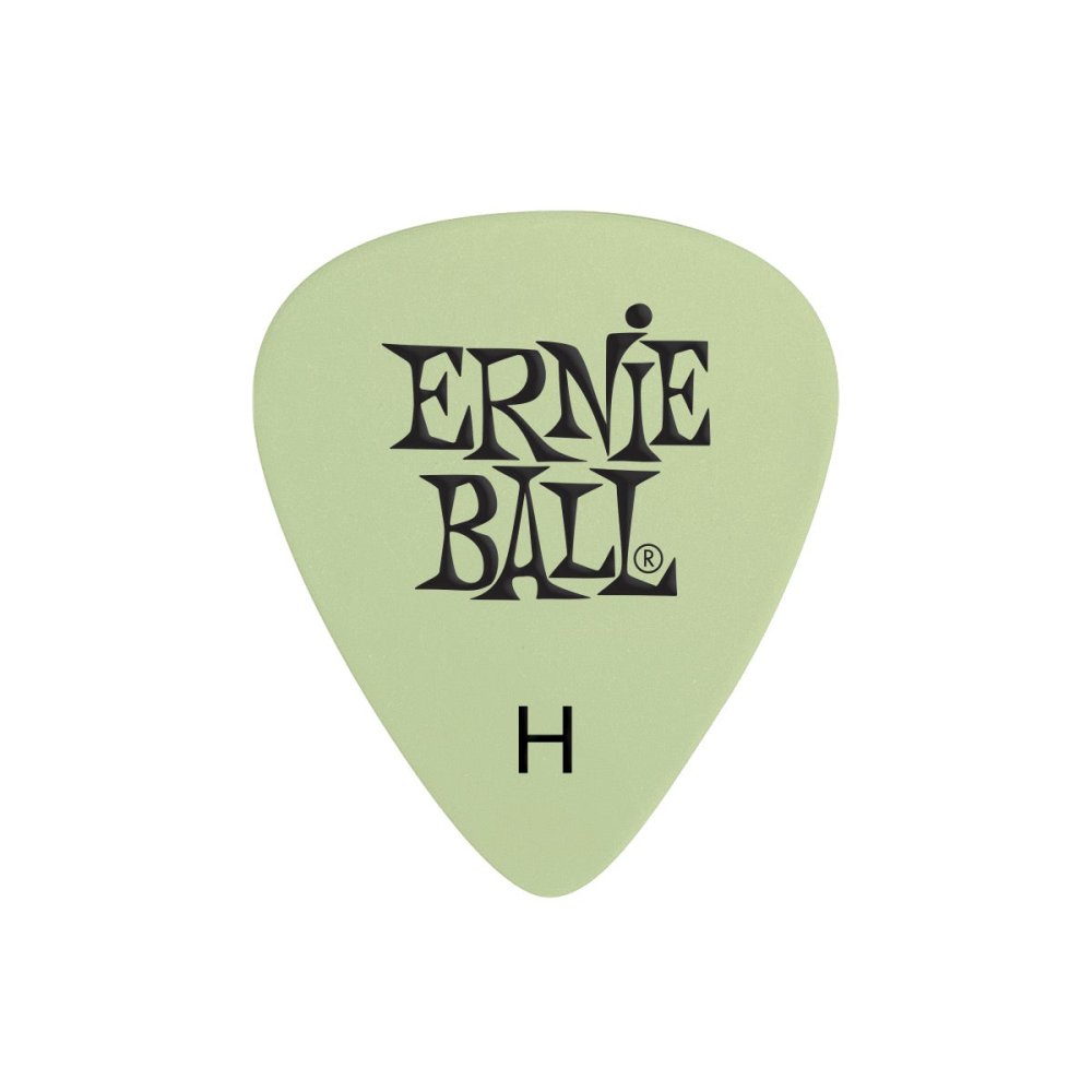 Ernie Ball Super Glow Cellulose Picks Heavy 12-pack