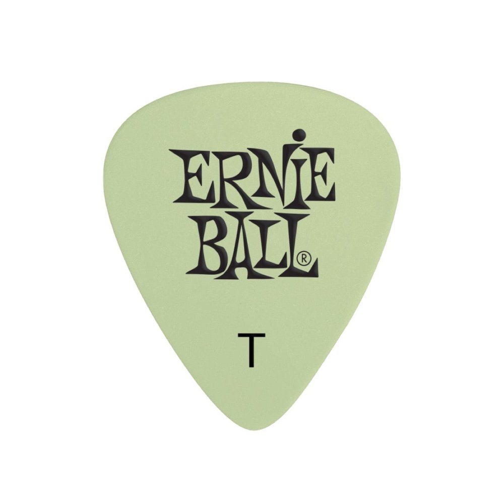 Ernie Ball Super Glow Cellulose Picks Thin 12-pack