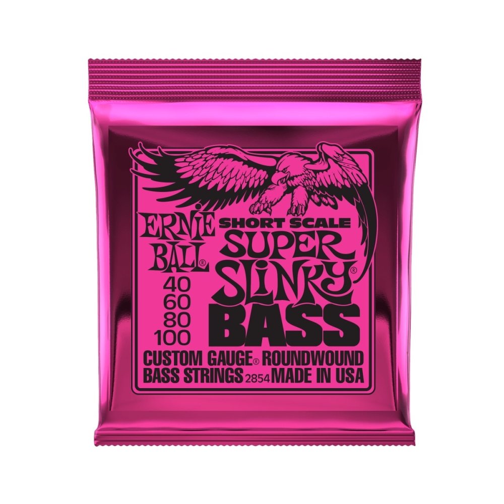 Ernie Ball Super Slinky Nickel Wound Short Scale Bass Strings - 45-100 Gauge