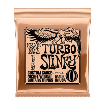 Ernie Ball Turbo Slinky Nickel Wound Electric Guitar Strings 9.5 - 46 Gauge
