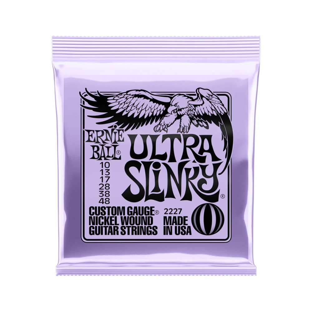 Ernie Ball Ultra Slinky Nickelwound Electric Guitar Strings 10 - 48 Gauge