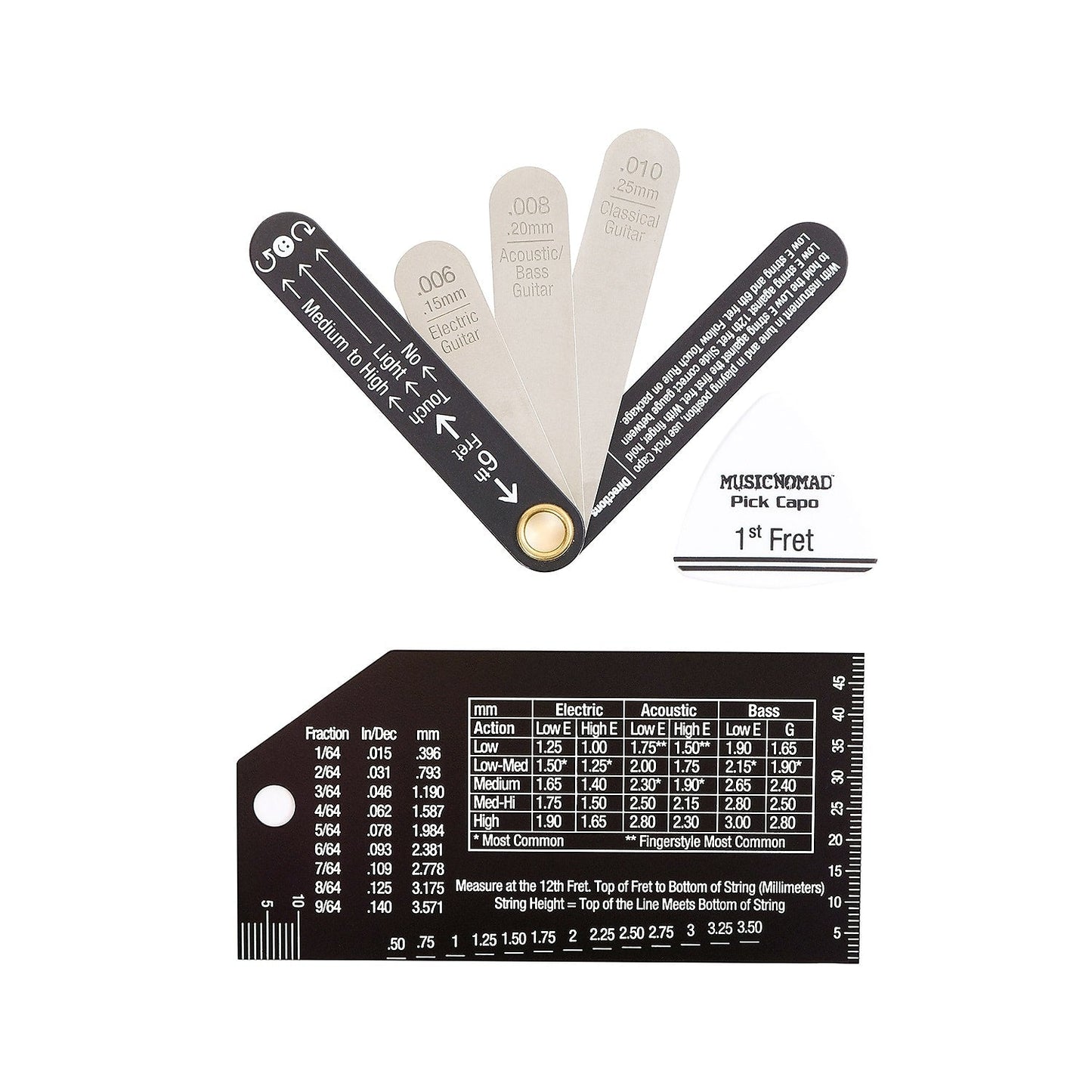 Music Nomad Truss Rod Gauge & String Action Gauge Bundle