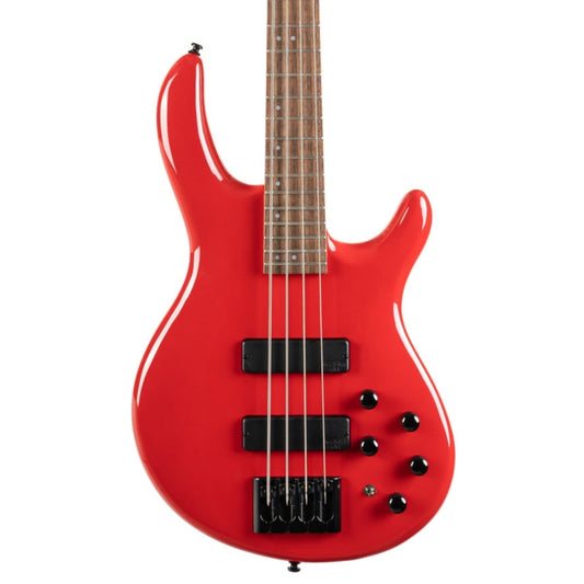 Cort C4 Deluxe Bass Guitar - Candy Red