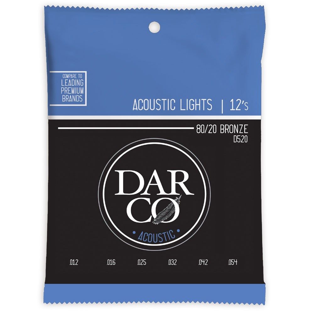 Darco Acoustic 80/20 Bronze Light Guitar String Set (12-54)