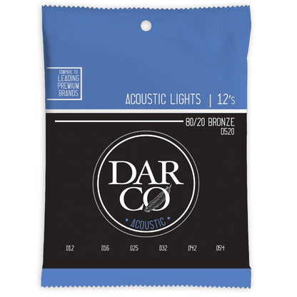 Darco Acoustic 80/20 Bronze Light Guitar String Set (12-54)