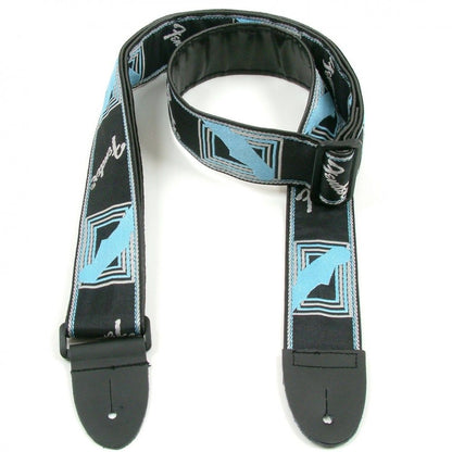 2" Monogrammed Strap (Black/Grey/Blue)