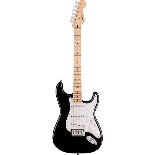 Squier Sonic® Stratocaster®, Maple Fingerboard, White Pickguard, Black